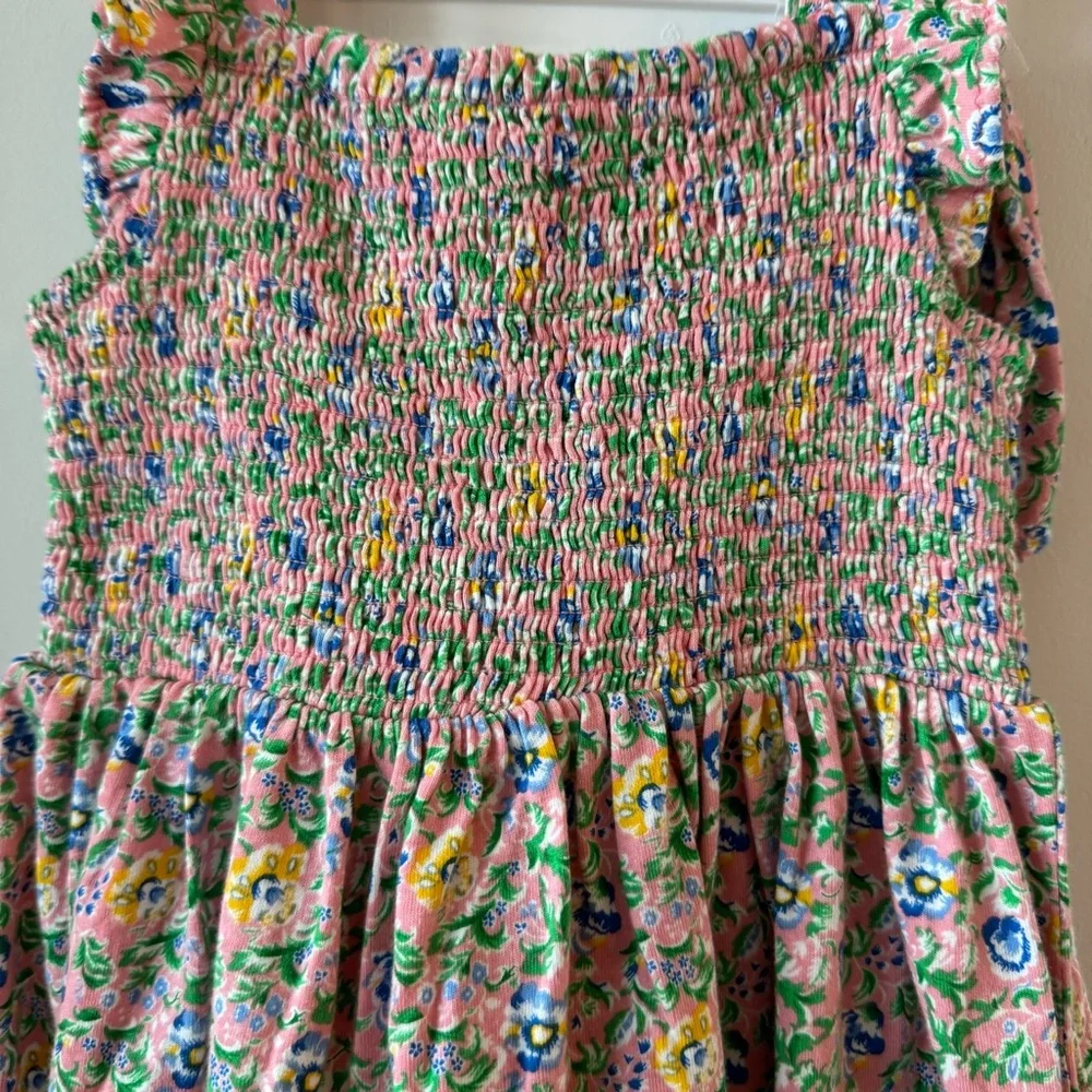 NWT Ralph Lauren Baby Girl Floral Smocked Dress & Bloomer Set